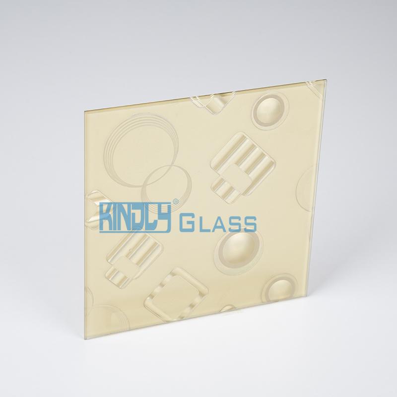 24K Gold Coated Jacquard Glass D